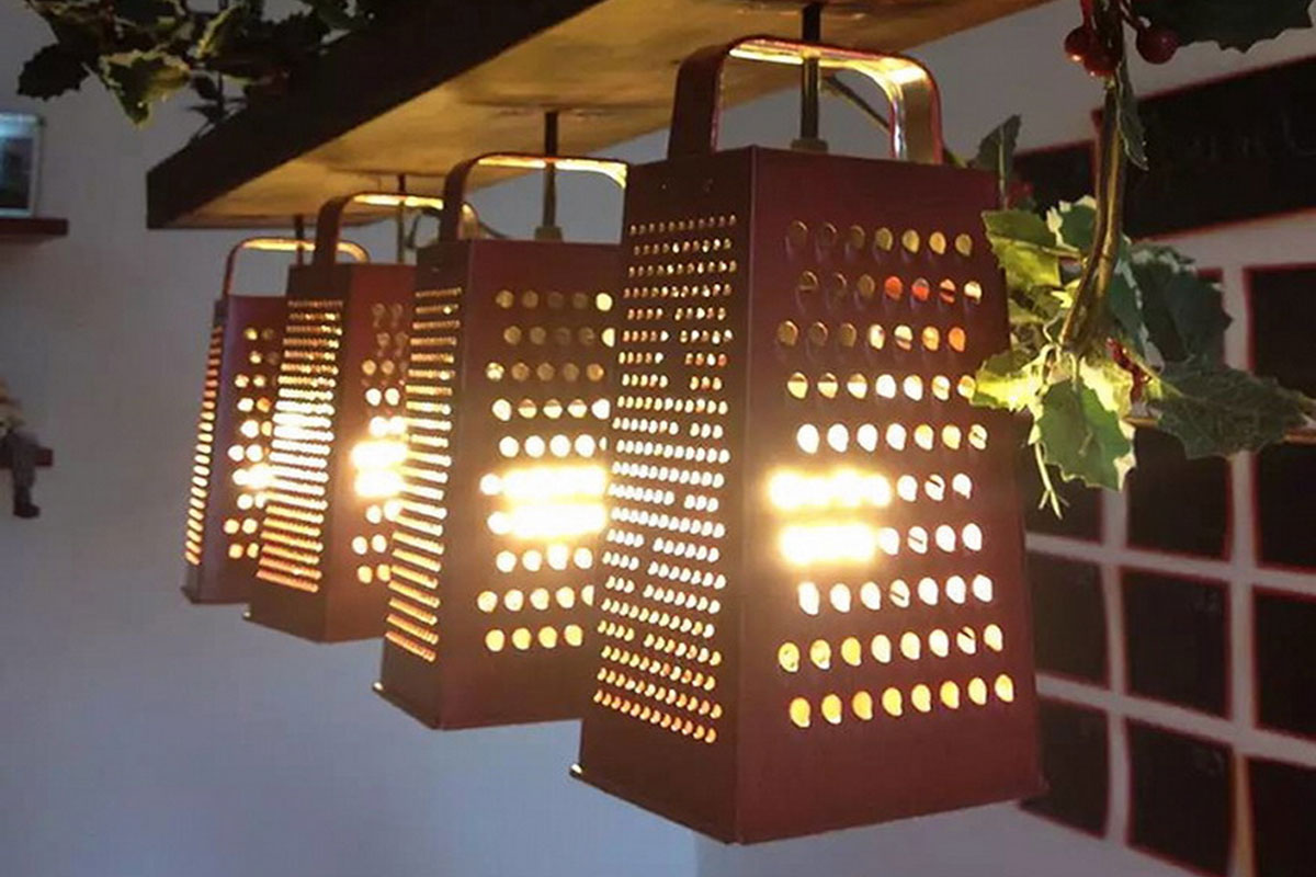 9 easy upcycled lighting ideas - Every Day Home & Garden